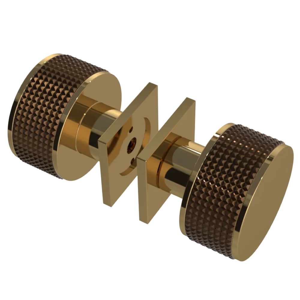 Rubinet Shower Door Knob (set) Gold
