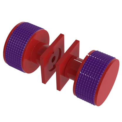 Rubinet Shower Door Knob (set) Red