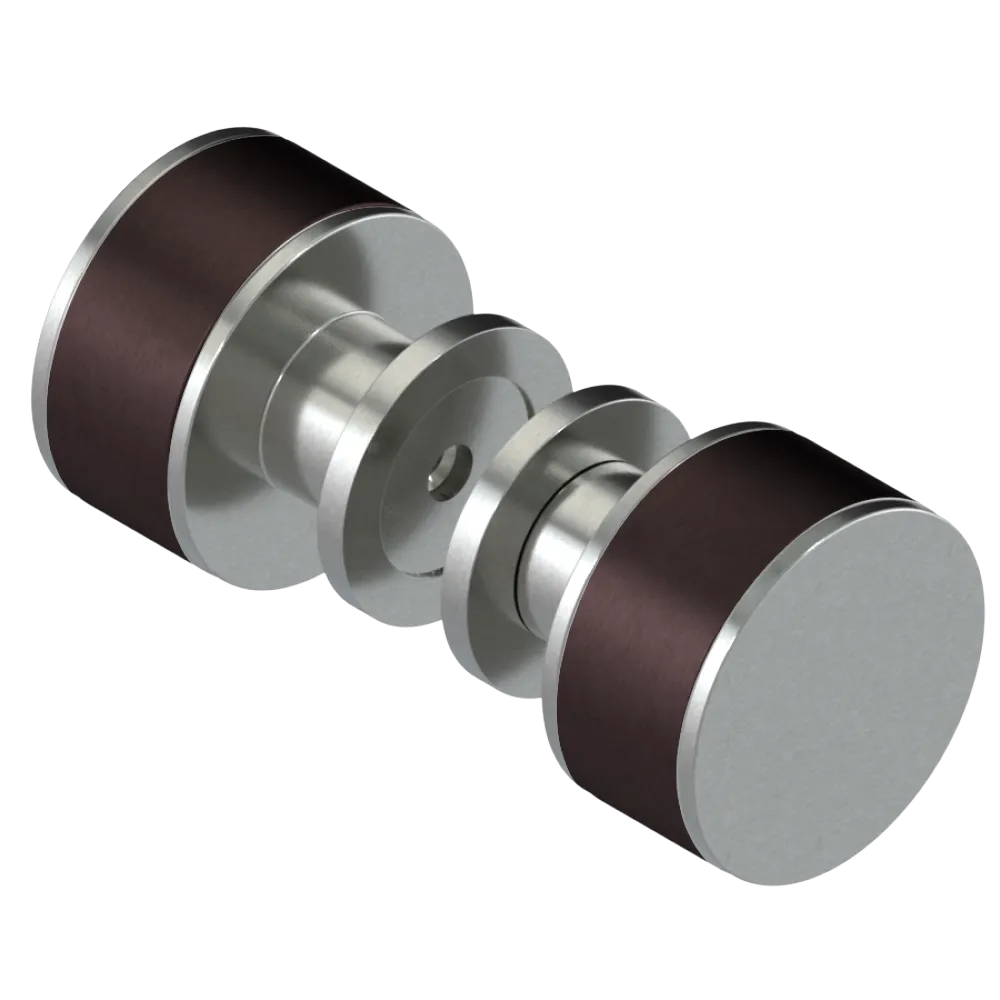 Rubinet Shower Door Knob (set) Satin Nickel