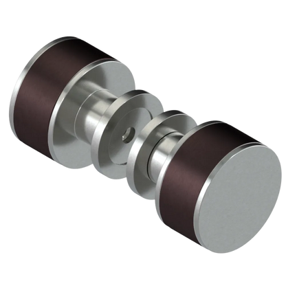 Rubinet Shower Door Knob (set) Satin Nickel