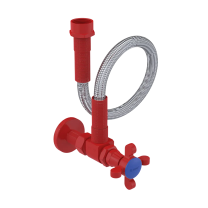 Rubinet Exposed Supply Kit (classic) x2 Red