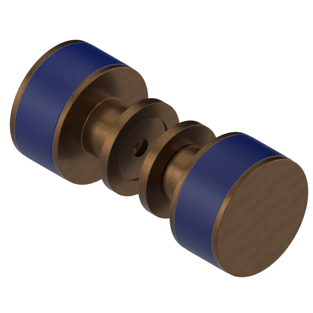 Rubinet Shower Door Knob (set) Tuscan Brass