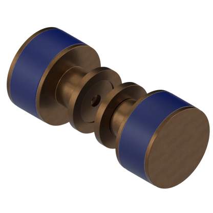 Rubinet Shower Door Knob (set) Tuscan Brass