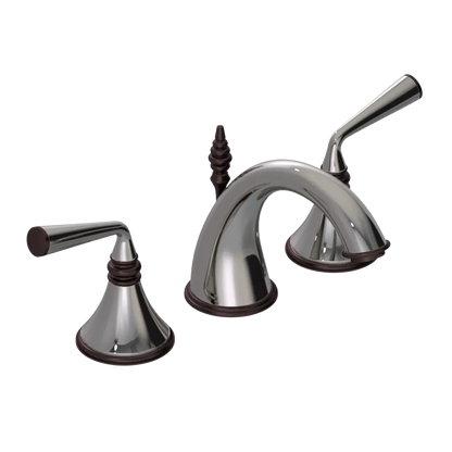 Rubinet Widespread Lav. Set. (less drain) Polished Nickel