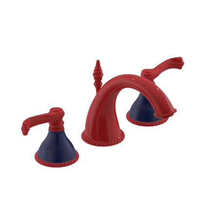 Rubinet Widespread Lav. Set. (less drain) Red