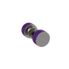 Rubinet Shower Door Knob (set) Polished Nickel