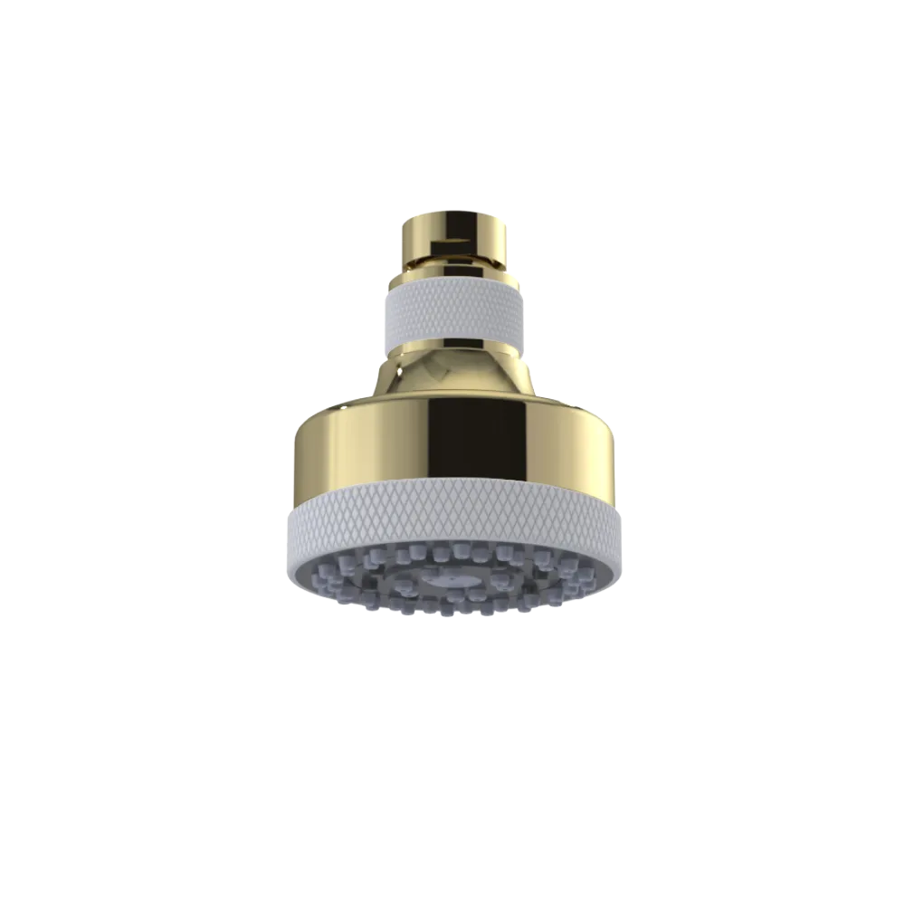 Rubinet 3 FUNCTION SHOWER HEAD Natural Brass