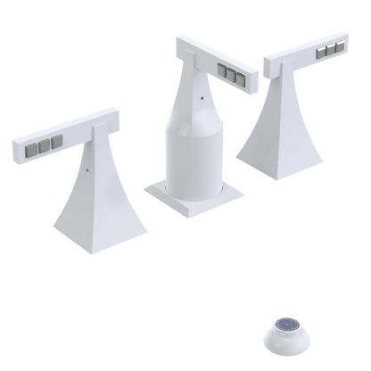 Rubinet Bidet Fitting with Spray, Diverter, and Vacum Breaker (Less Drain) White
