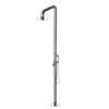 Rubinet Pressure Balance Outdoor Shower with Hand Held Shower & 10" Shower Head - 304 Stainless Steel Polished Nickel