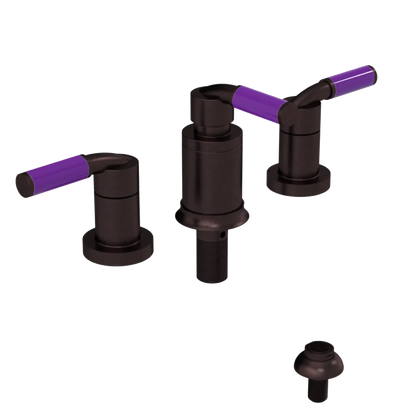 Rubinet Bidet Fitting with Spray, Diverter, and Vacuum Breaker (less drain) Tuscan Brass