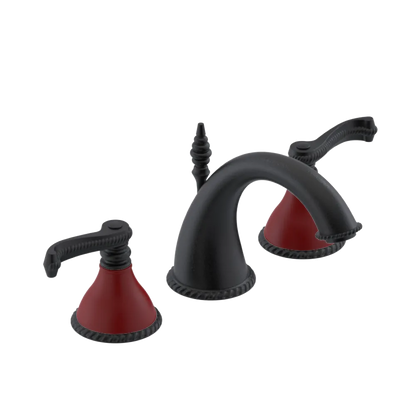 Rubinet Widespread Lav. Set. (less drain) Matt Black