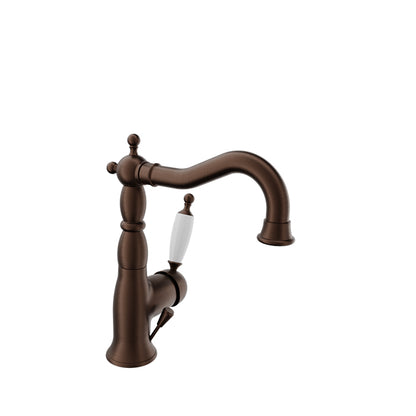 Baril Antique style single-hole lavatory faucet, drain included