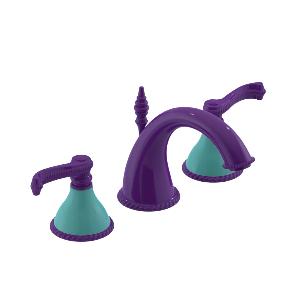 Rubinet Widespread Lav. Set. (less drain) Purple Haze