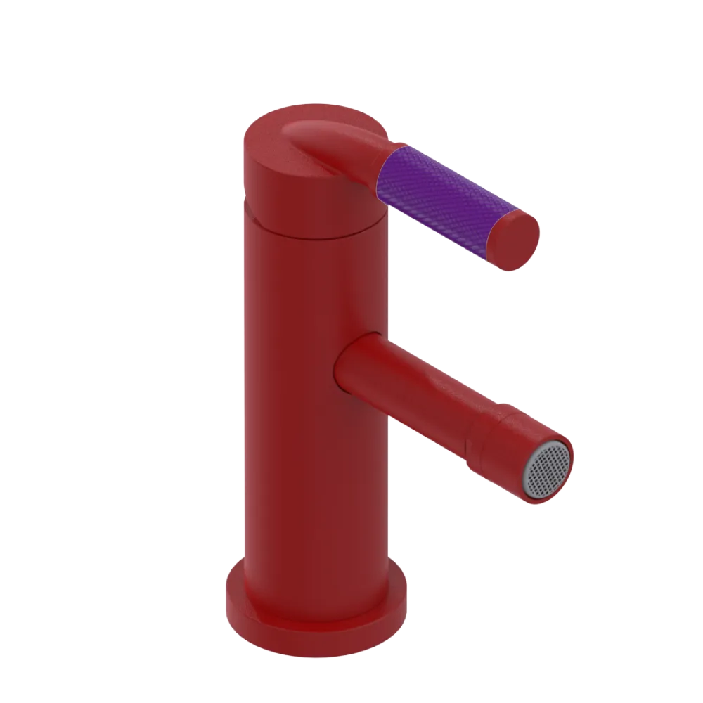 Rubinet Single Control Bidet Fitting (less drain) Maroon