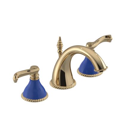 Rubinet Widespread Lav. Set. (less drain) Gold