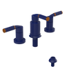 Rubinet Bidet Fitting with Spray, Diverter, and Vacuum Breaker (less drain) Midnight Blue