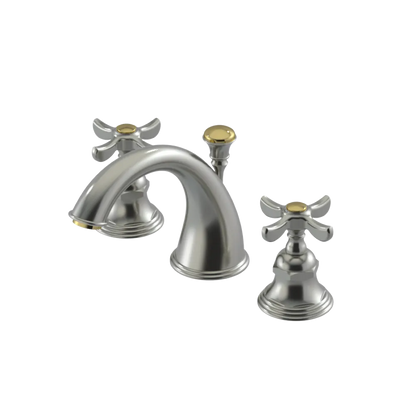 Rubinet Widespread Lav. Set. (less drain) Satin Nickel
