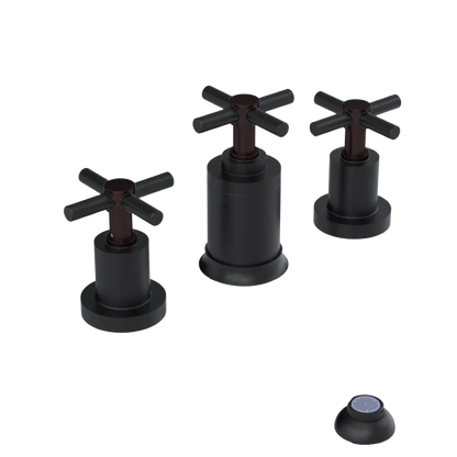 Rubinet Bidet Fitting with Spray, Diverter, and Vacuum Breaker (less drain) Matt Black