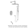 Baril Complete thermostatic pressure balanced shower kit without handle