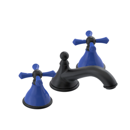 Rubinet Widespread Lav. Set. (less drain) Matt Black