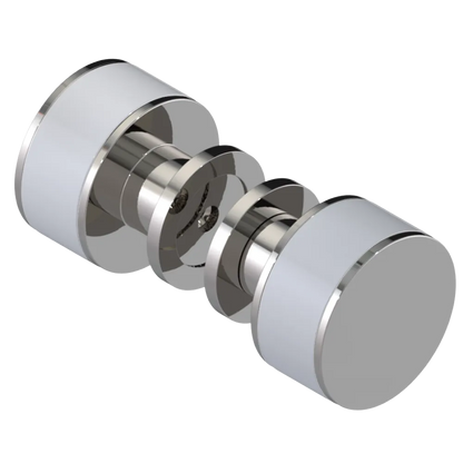 Rubinet Shower Door Knob (set) Polished Nickel