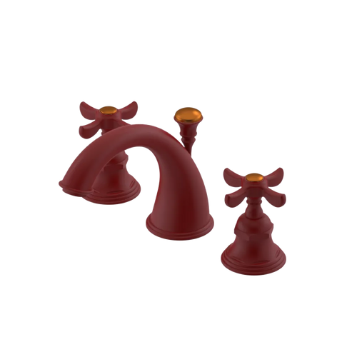 Rubinet Widespread Lav. Set. (less drain) Maroon