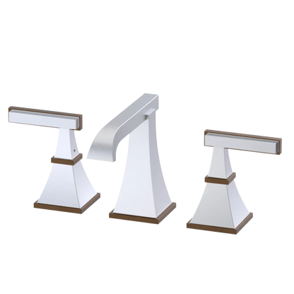 Rubinet Widespread Lav. Set. (less drain) Satin Chrome