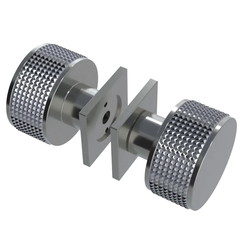Rubinet Shower Door Knob (set) Satin Nickel
