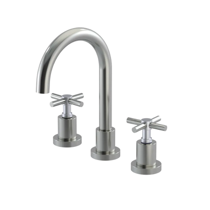 Rubinet Widespread Lav. Set. (less drain) Satin Nickel