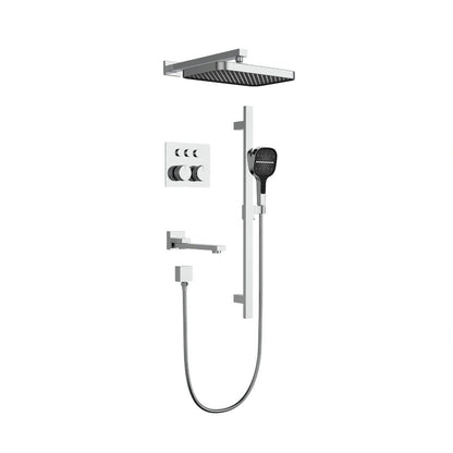 Aquaflo Geo Premium 3-Way Thermostatic Shower Set