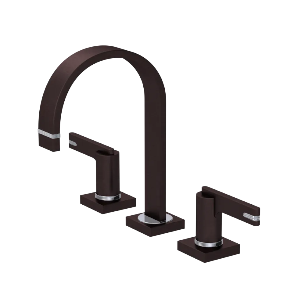 Rubinet Widespread Lav. Set. (less drain) Oil Rubbed Bronze