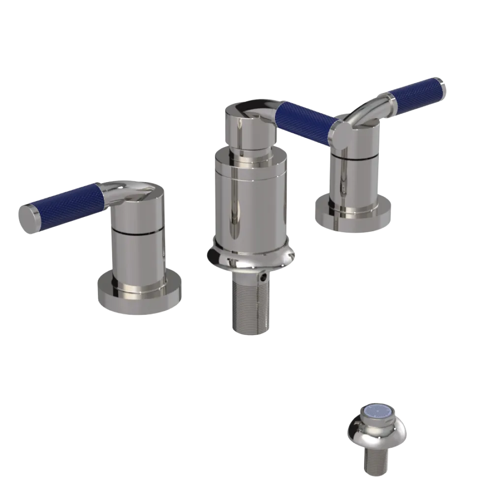 Rubinet Bidet Fitting with Spray, Diverter, and Vacum Breaker (Less Drain) Polished Nickel