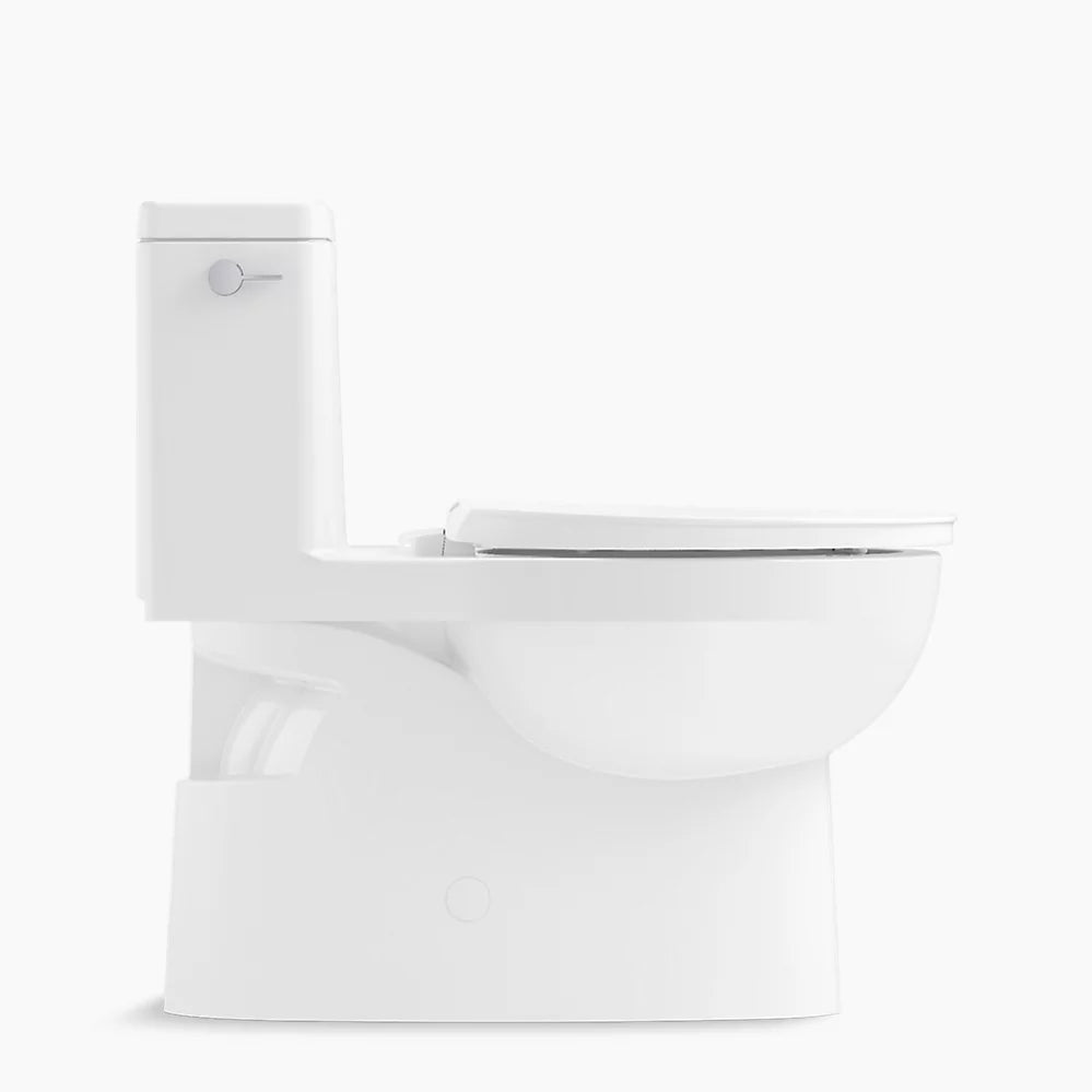 Reach® One-piece compact elongated toilet with skirted trapway, 1.28 gpf - Golzar Home