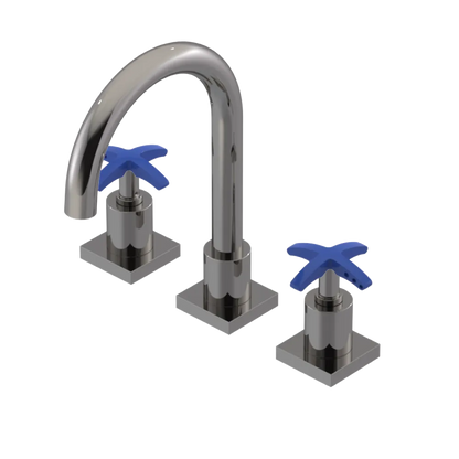 Rubinet Widespread Lav. Set. (less drain) Polished Nickel
