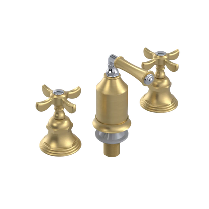 Rubinet Bidet Fitting with Spray, Diverter, and Vacum Breaker (Less Drain) Satin Gold