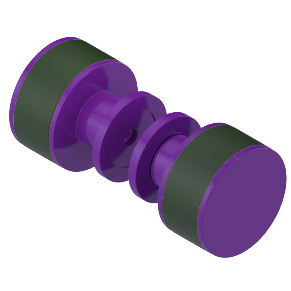 Rubinet Shower Door Knob (set) Purple Haze