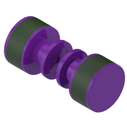 Rubinet Shower Door Knob (set) Purple Haze