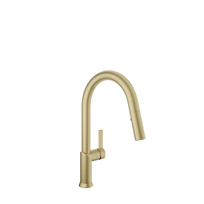 Baril Single-hole kitchen faucet with 2-function pull-down spray