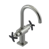Rubinet Single Hole Dual Handle Lav. Set. (less drain) Satin Nickel
