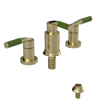 Rubinet Bidet Fitting with Spray, Diverter, and Vacuum Breaker (less drain) Gold