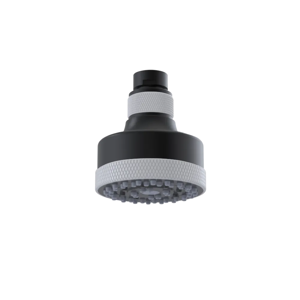 Rubinet 3 FUNCTION SHOWER HEAD Matt Black