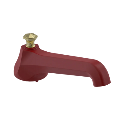 Rubinet Tub Filler Spout Deck Mount Maroon