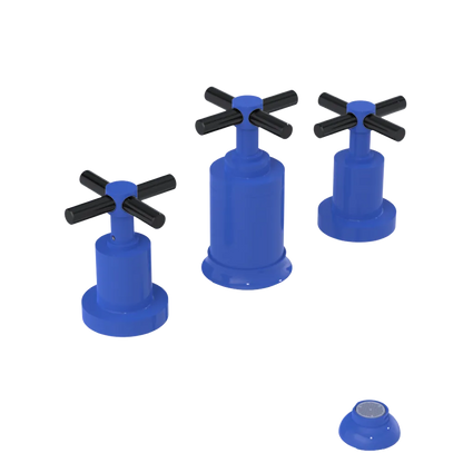 Rubinet Bidet Fitting with Spray, Diverter, and Vacuum Breaker (less drain) Blu Jean