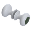 Rubinet Shower Door Knob (set) White