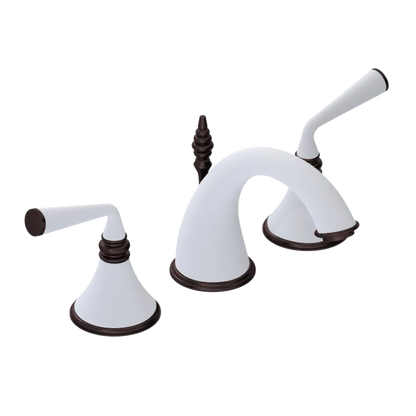 Rubinet Widespread Lav. Set. (less drain) Matt White