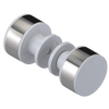 Rubinet Shower Door Knob (set) White