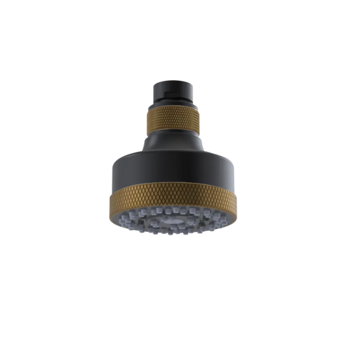 Rubinet 3 FUNCTION SHOWER HEAD Matt Black