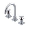 Rubinet Widespread Lav. Set. (less drain) Satin Chrome