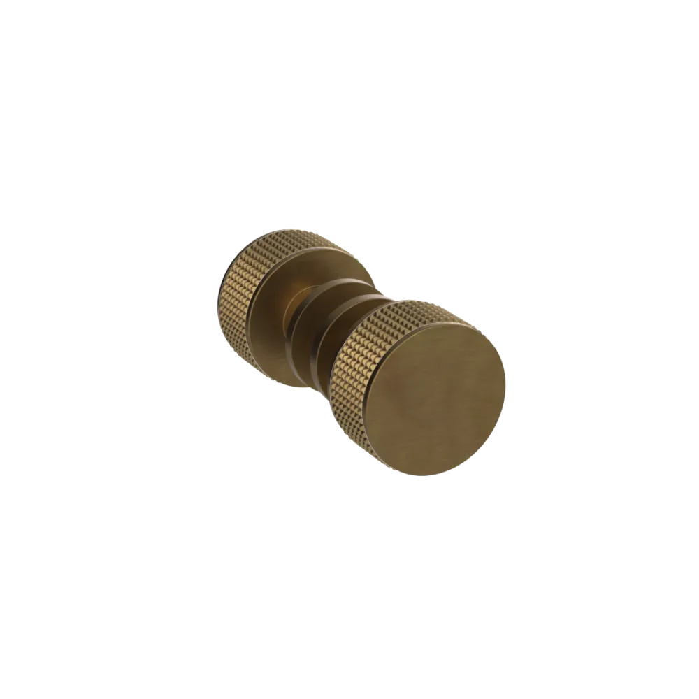 Rubinet Shower Door Knob (set) Antique Brass Matt