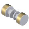 Rubinet Shower Door Knob (set) White